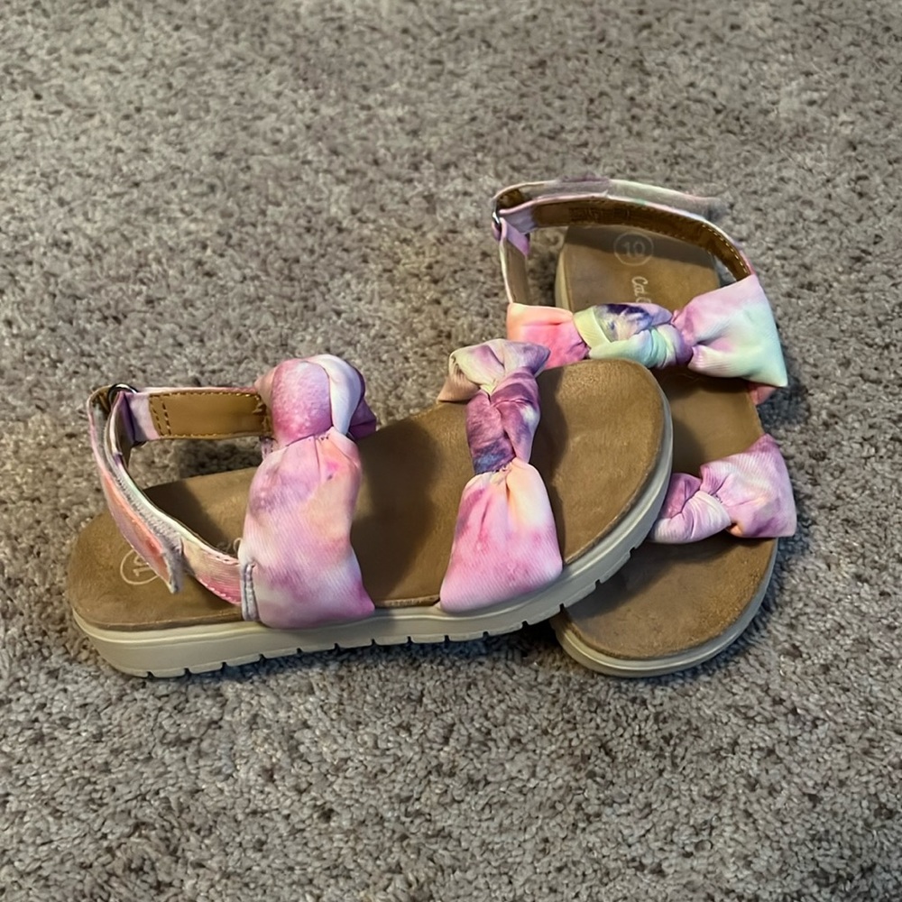 Girls Tie Dye Sandals - 10
